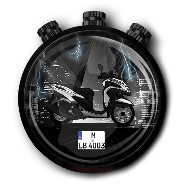 Tracity Autoduft personalisiert mit deinem Motorrad u. Kennzeichen!