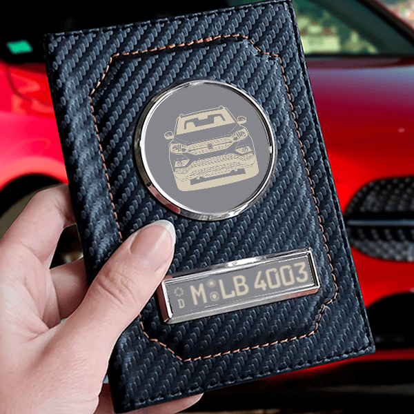 Musso Fahrzeugscheinhülle personalisiert mit deinem Auto u. Kennzeichen!