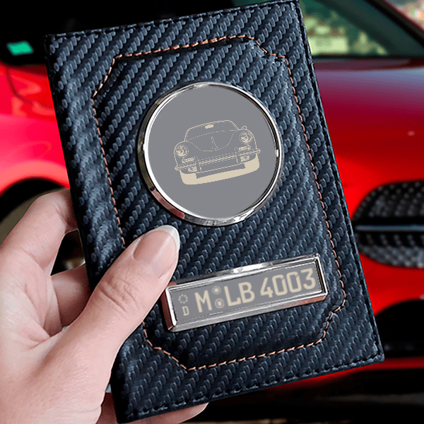 356 B Roadster Fahrzeugscheinhülle personalisiert mit deinem Auto u. Kennzeichen!