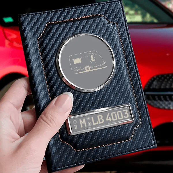 Style 400 F Fahrzeugscheinhülle personalisiert mit deinem Wohnwagen u. Kennzeichen!