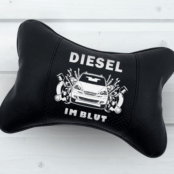 Rezzo Nackenkissen personalisiert mit deinem Auto u. Kennzeichen!