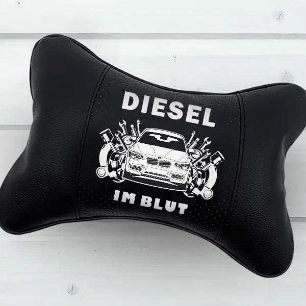 1er Reihe Limousine Nackenkissen personalisiert mit deinem Auto u. Kennzeichen!