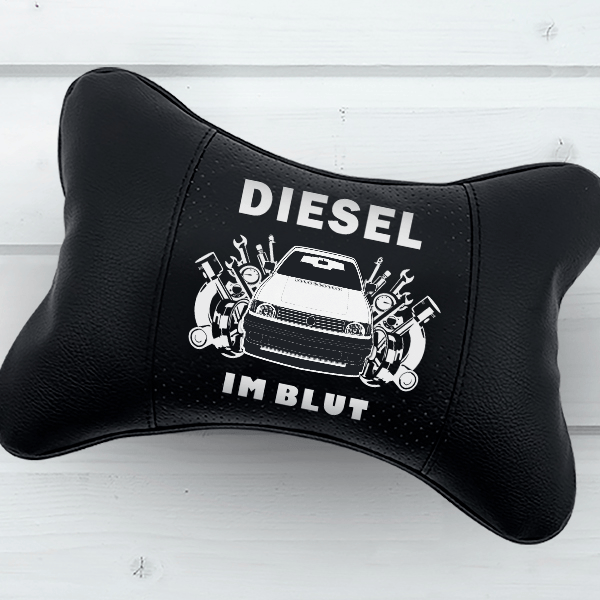 Polo (3-Türer) Nackenkissen personalisiert mit deinem Auto u. Kennzeichen!