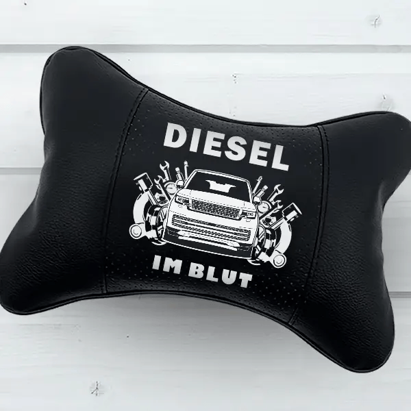Autobiography Nackenkissen personalisiert mit deinem Auto u. Kennzeichen!