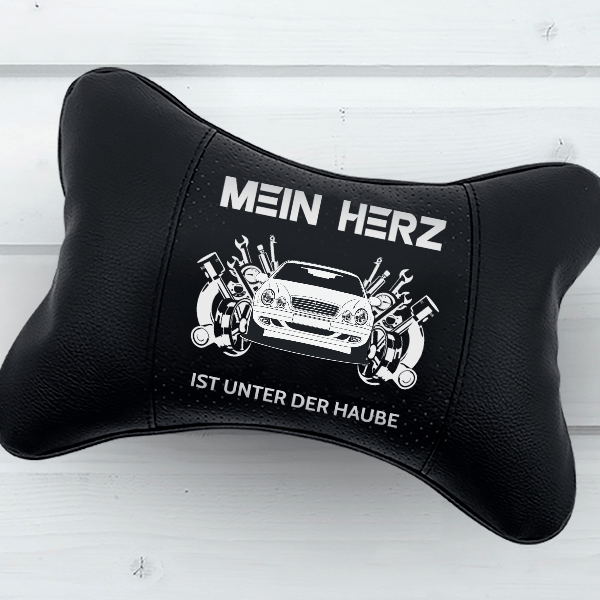 CLK Nackenkissen personalisiert mit deinem Auto u. Kennzeichen!