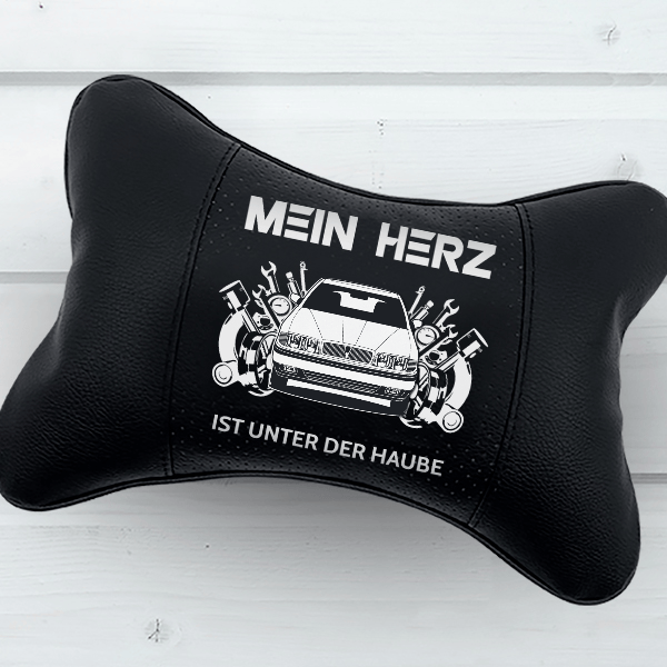 800er-Reihe Coupe Nackenkissen personalisiert mit deinem Auto u. Kennzeichen!