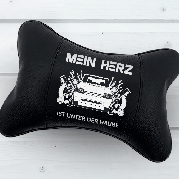 Marbella Nackenkissen personalisiert mit deinem Auto u. Kennzeichen!