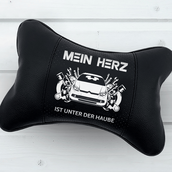 C5 Nackenkissen personalisiert mit deinem Auto u. Kennzeichen!