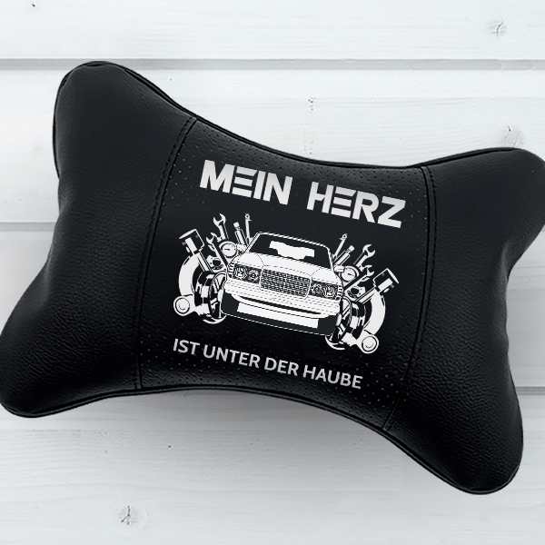 W 123 Limousine Nackenkissen personalisiert mit deinem Auto u. Kennzeichen!
