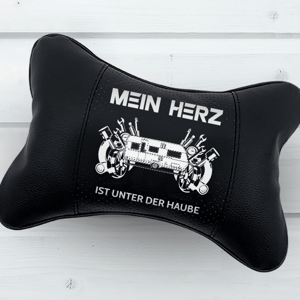 495 Nackenkissen personalisiert mit deinem Campinganhänger u. Kennzeichen!