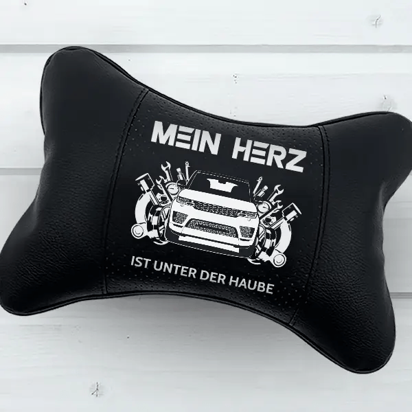 Sport Nackenkissen personalisiert mit deinem Auto u. Kennzeichen!