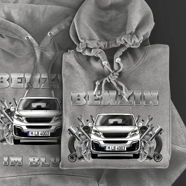 Traveller Hoodie für Damen u. Herren personalisiert mit deinem Auto u. Kennzeichen!