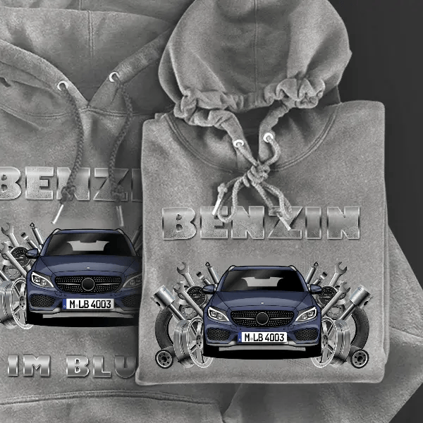 C-Klasse Estate Hoodie für Damen u. Herren personalisiert mit deinem Auto u. Kennzeichen!