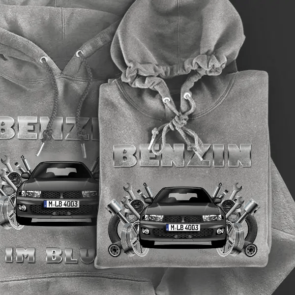Galant Limousine Hoodie für Damen u. Herren personalisiert mit deinem Auto u. Kennzeichen!