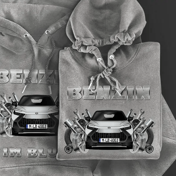 C-HR Hoodie für Damen u. Herren personalisiert mit deinem Auto u. Kennzeichen!