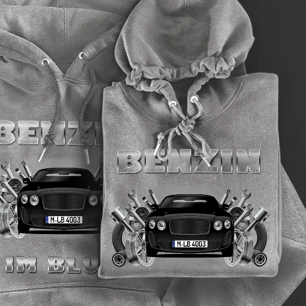 Continental Supersports Hoodie für Damen u. Herren personalisiert mit deinem Auto u. Kennzeichen!