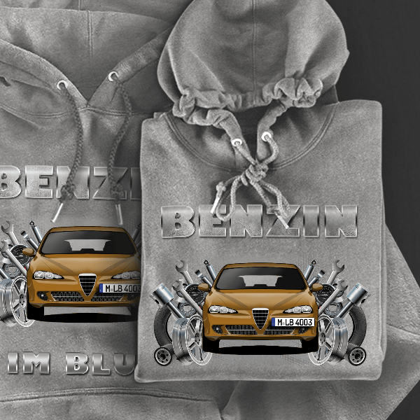 147 (5-Türer) Hoodie für Damen u. Herren personalisiert mit deinem Auto u. Kennzeichen!
