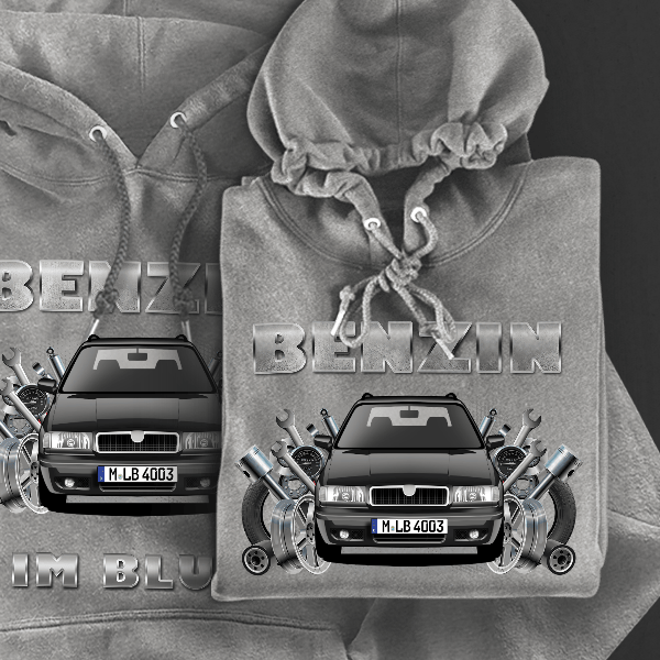 Felicia Hoodie für Damen u. Herren personalisiert mit deinem Auto u. Kennzeichen!