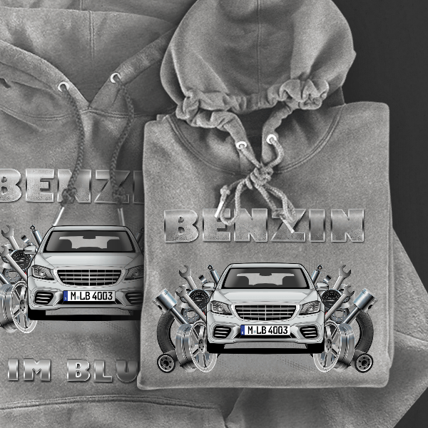 S 63 AMG Hoodie für Damen u. Herren personalisiert mit deinem Auto u. Kennzeichen!