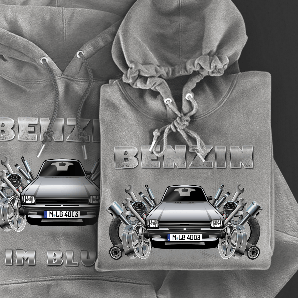 Starlet Hoodie für Damen u. Herren personalisiert mit deinem Auto u. Kennzeichen!