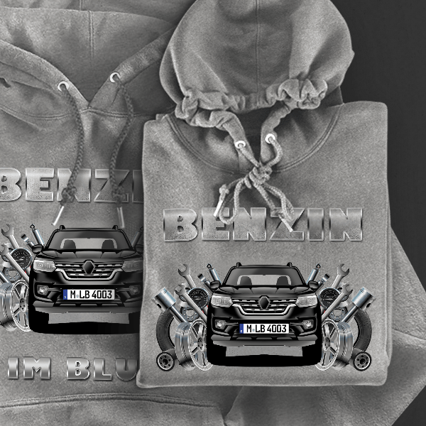 Alaskan Hoodie für Damen u. Herren personalisiert mit deinem Auto u. Kennzeichen!