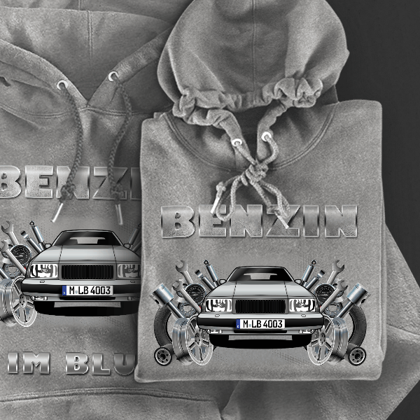 440 Limousine Hoodie für Damen u. Herren personalisiert mit deinem Auto u. Kennzeichen!