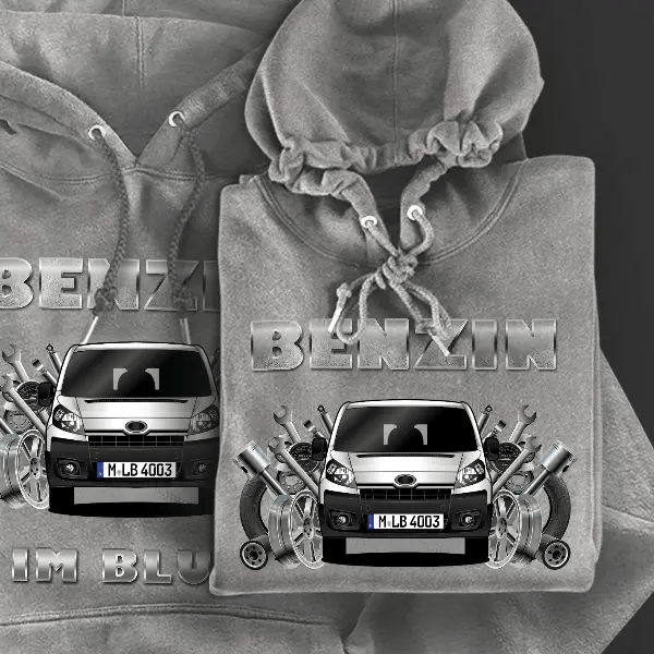Proace Hoodie für Damen u. Herren personalisiert mit deinem Auto u. Kennzeichen!