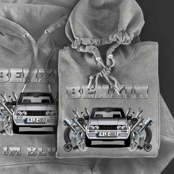 Visa Hoodie für Damen u. Herren personalisiert mit deinem Auto u. Kennzeichen!