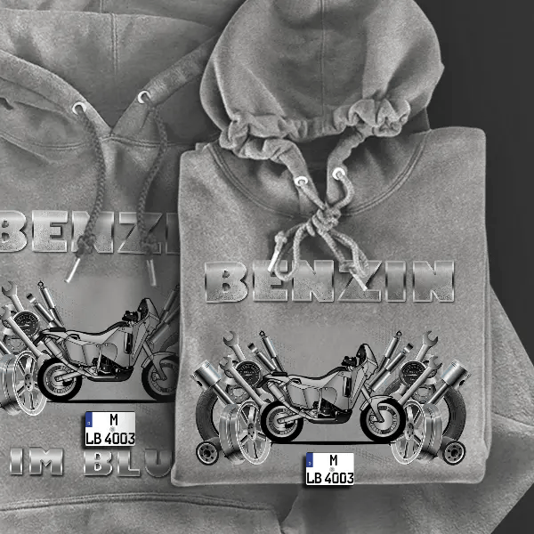 LC4 660 R Hoodie für Damen u. Herren personalisiert mit deinem Motorrad u. Kennzeichen!