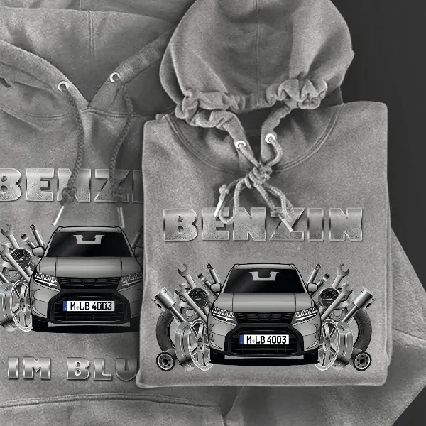 Vitara Hoodie für Damen u. Herren personalisiert mit deinem Auto u. Kennzeichen!