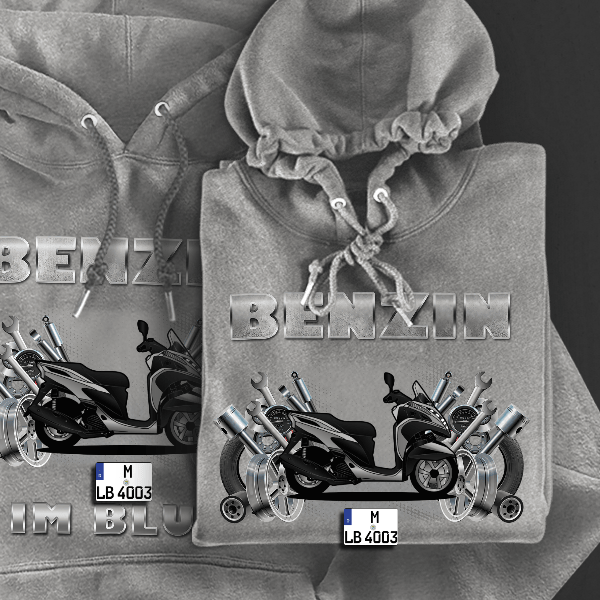 Tracity Hoodie für Damen u. Herren personalisiert mit deinem Motorrad u. Kennzeichen!