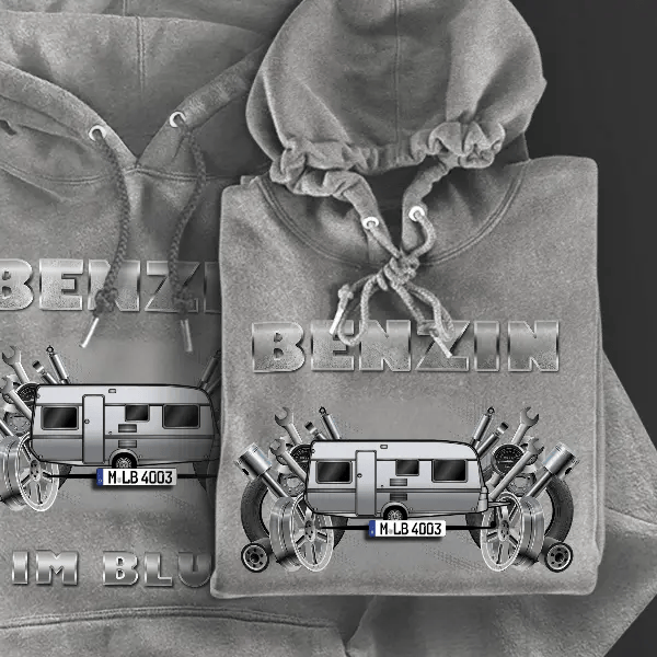 Joker Hoodie für Damen u. Herren personalisiert mit deinem Wohnwagen u. Kennzeichen!