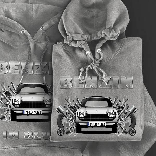 204 Hoodie für Damen u. Herren personalisiert mit deinem Auto u. Kennzeichen!