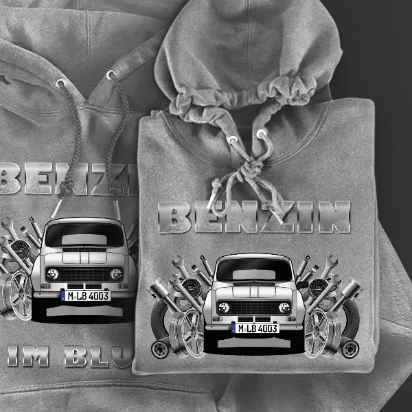 R4 Hoodie für Damen u. Herren personalisiert mit deinem Auto u. Kennzeichen!