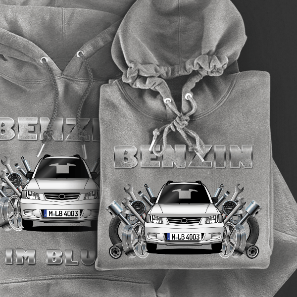 Demio Hoodie für Damen u. Herren personalisiert mit deinem Auto u. Kennzeichen!