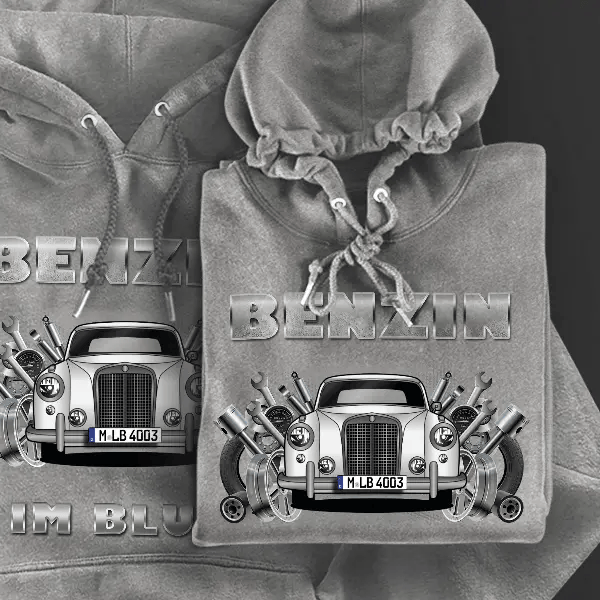 220 S Ponton Hoodie für Damen u. Herren personalisiert mit deinem Auto u. Kennzeichen!
