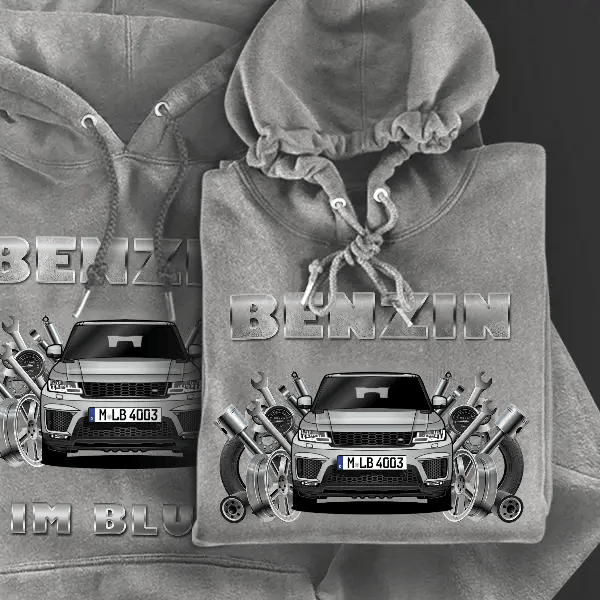 Sport SVR Hoodie für Damen u. Herren personalisiert mit deinem Auto u. Kennzeichen!