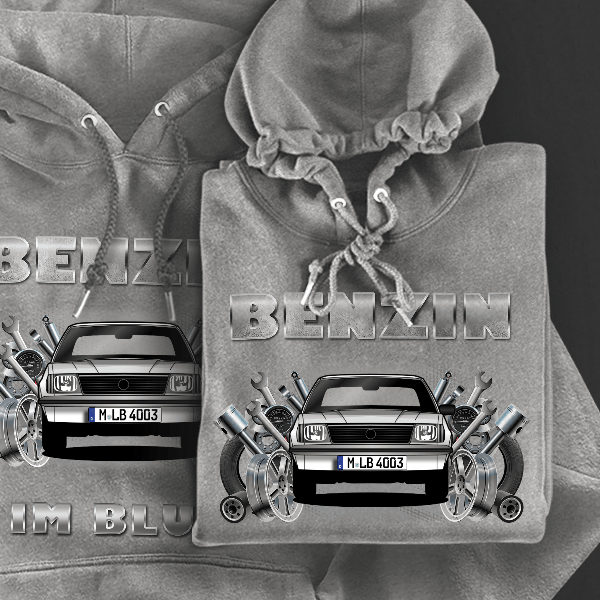 Ascona Caravan Hoodie für Damen u. Herren personalisiert mit deinem Auto u. Kennzeichen!