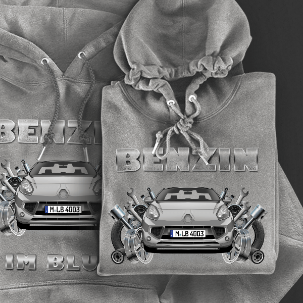 Wind Hoodie für Damen u. Herren personalisiert mit deinem Auto u. Kennzeichen!