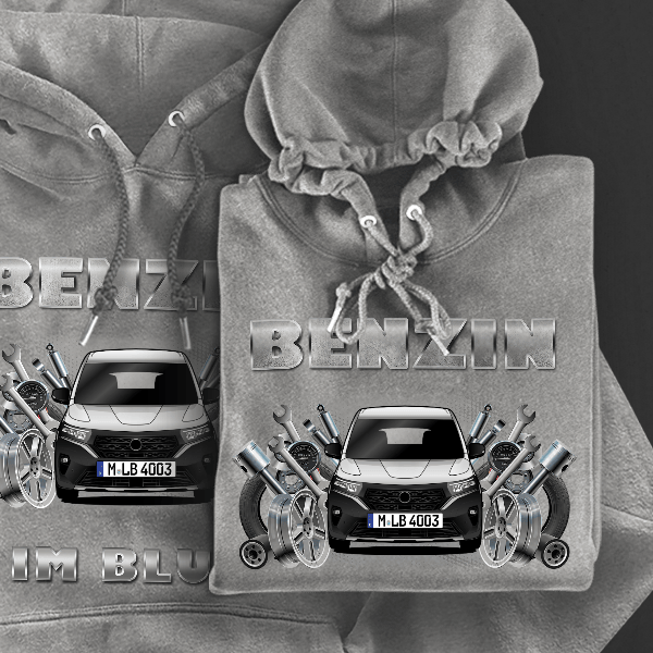 Townstar Hoodie für Damen u. Herren personalisiert mit deinem Auto u. Kennzeichen!