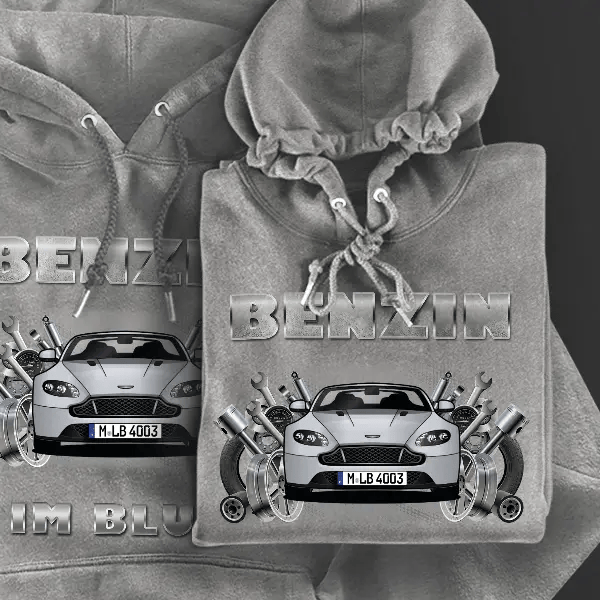 Vantage Roadster Cabriolet Hoodie für Damen u. Herren personalisiert mit deinem Auto u. Kennzeichen!