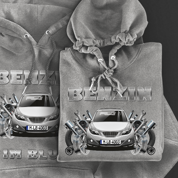 Ibiza ST Hoodie für Damen u. Herren personalisiert mit deinem Auto u. Kennzeichen!