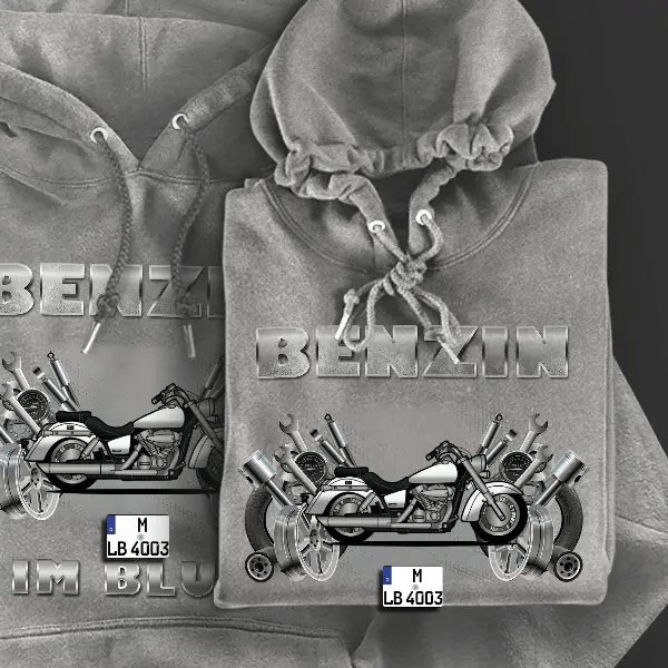 VT 750 C Hoodie für Damen u. Herren personalisiert mit deinem Motorrad u. Kennzeichen!