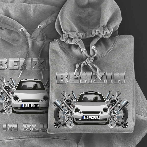 Lupo Hoodie für Damen u. Herren personalisiert mit deinem Auto u. Kennzeichen!