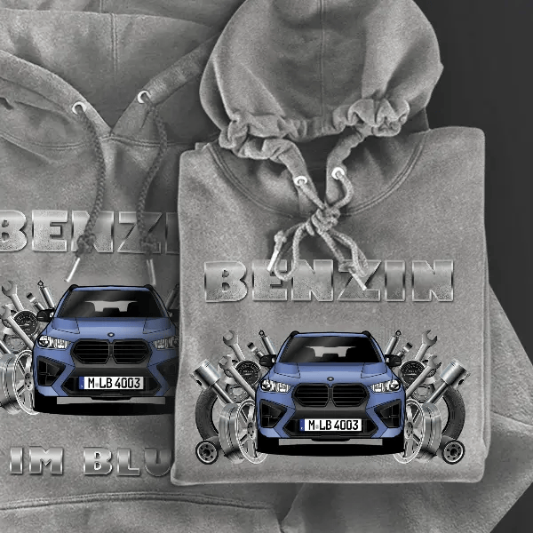 X5 M Hoodie für Damen u. Herren personalisiert mit deinem Auto u. Kennzeichen!
