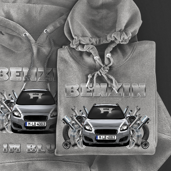 Croma Estate Hoodie für Damen u. Herren personalisiert mit deinem Auto u. Kennzeichen!