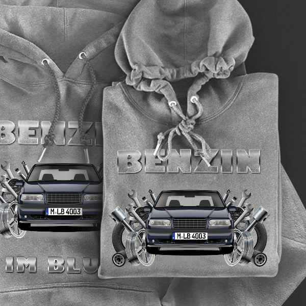 850 Limousine Hoodie für Damen u. Herren personalisiert mit deinem Auto u. Kennzeichen!