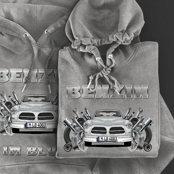 Amazon Coupe Hoodie für Damen u. Herren personalisiert mit deinem Auto u. Kennzeichen!