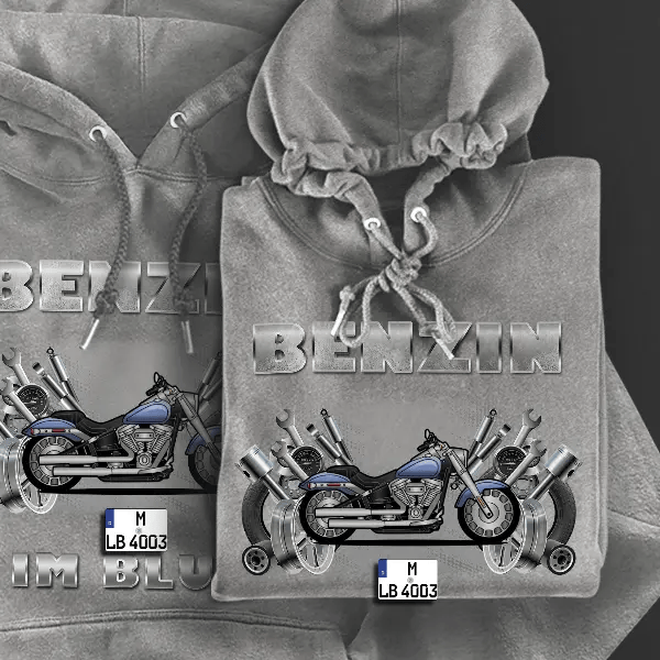 Heritage Classic 114 Hoodie für Damen u. Herren personalisiert mit deinem Motorrad u. Kennzeichen!