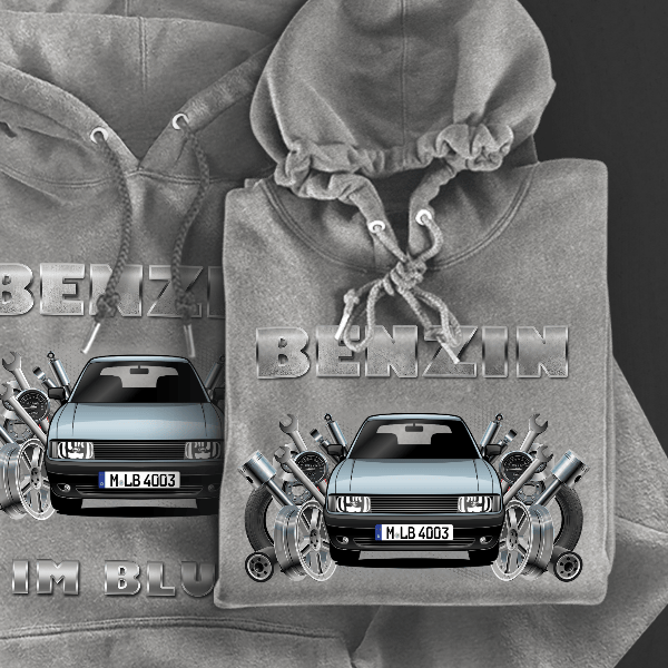 80 Hoodie für Damen u. Herren personalisiert mit deinem Auto u. Kennzeichen!